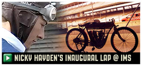 Nicky Hayden's Inaugural Lap at Indianapolis Motor Speedway