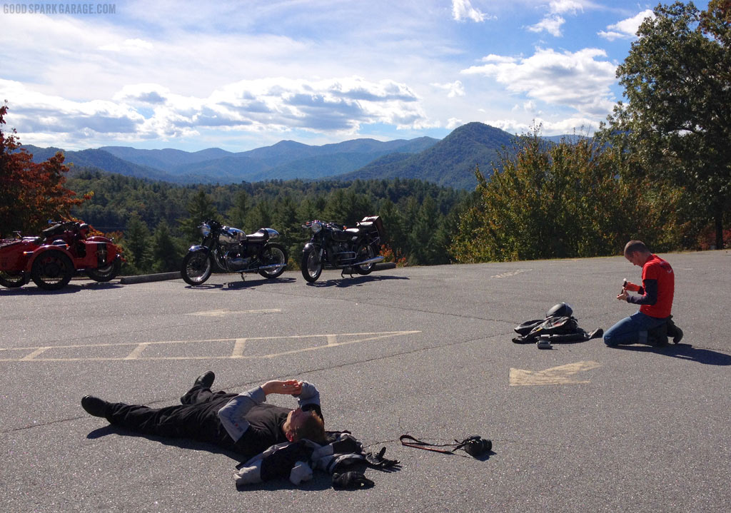 Stopping for a Rest off HWY 129: North Carolina Scenery