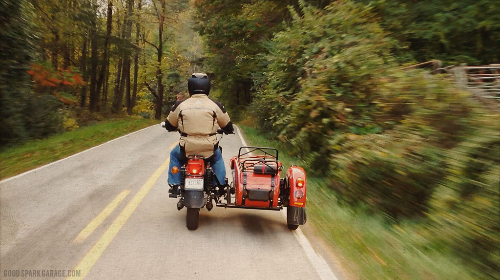Wilkinson Bros Ural Sidecar in Rural Smoky Mountains