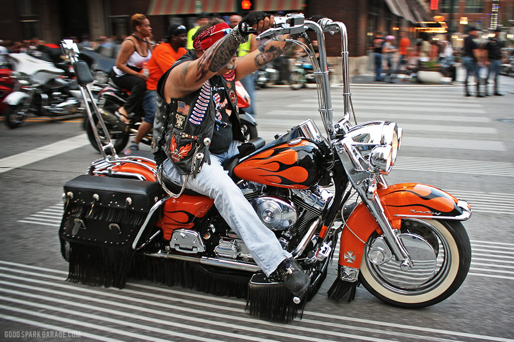 Motorcycles On Meridian Indianapolis Harley Fringe