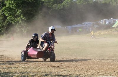 Dirt Track Sidecar Couple